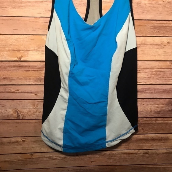 Lululemon Cardio Kick Tank Top Size 6 Blue black - Picture 4 of 6